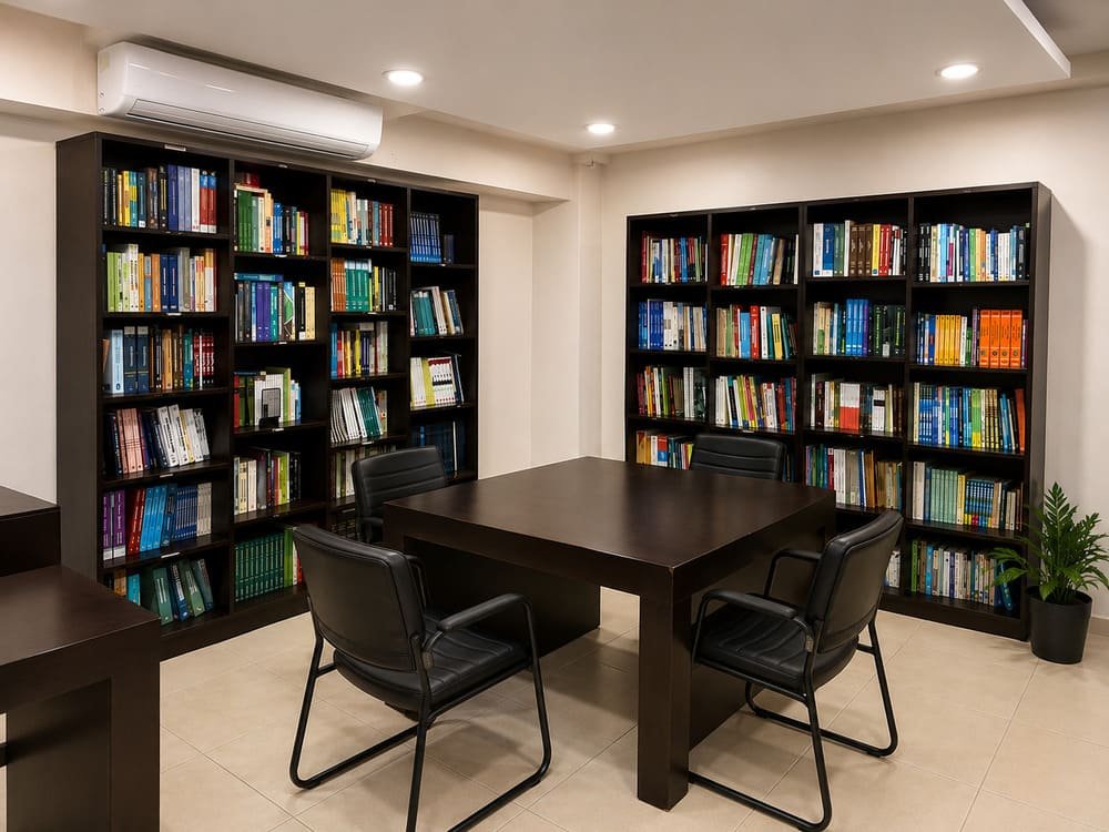 Biblioteca y sala de estudios